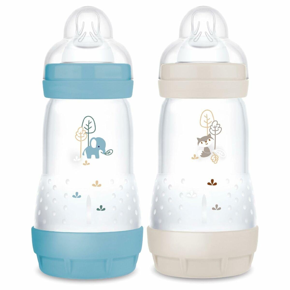 MAM sutteflaske Elephant, 330 ml, blå - 2 stk., BPA-fri