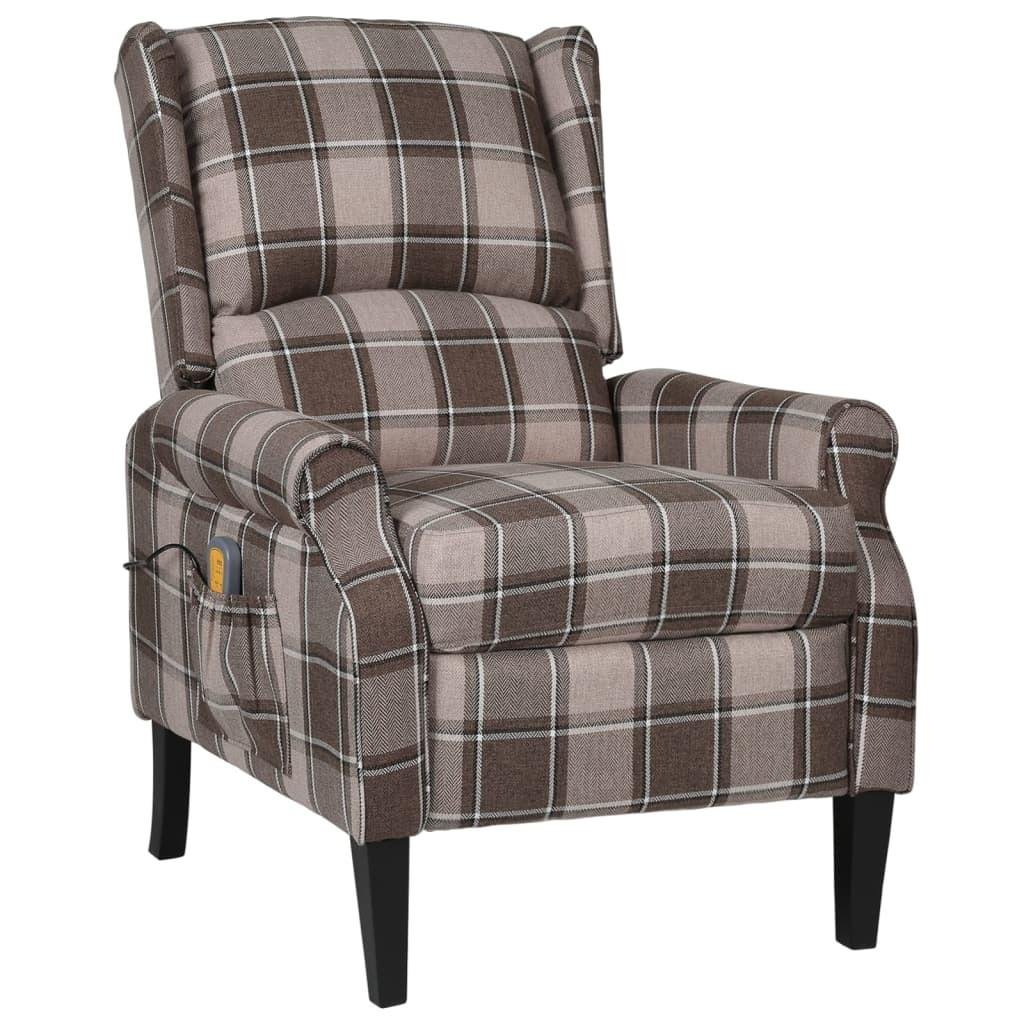 Massagestol stof beige
