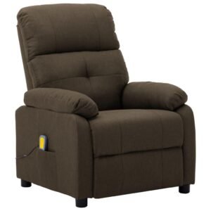Massagestol stof brun
