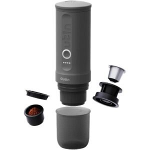Outin Nespresso express kaffemaskine - grå, bærbar 12 V