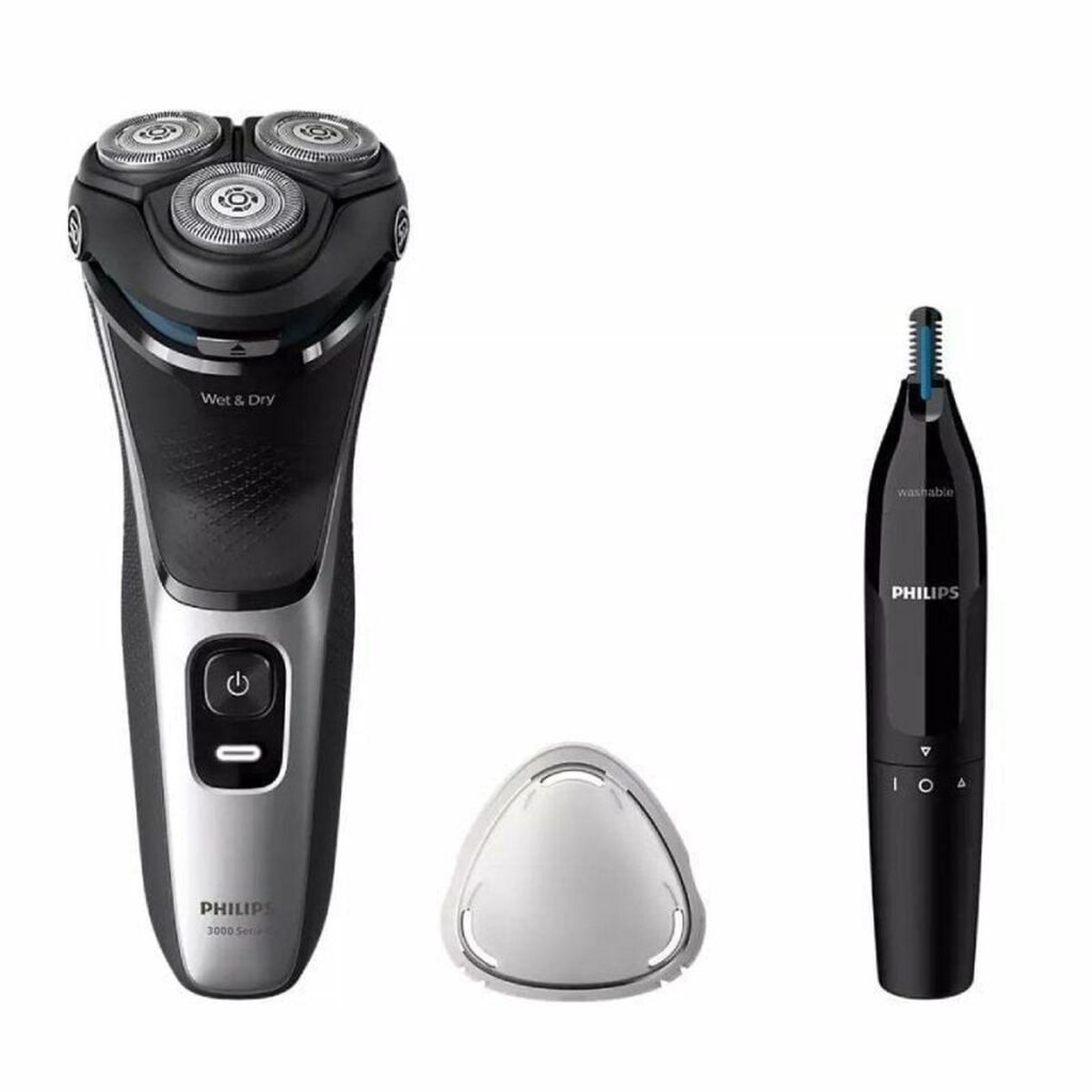 Philips Shaver Series 3000 barbermaskine - våd & tør, sort/sølv