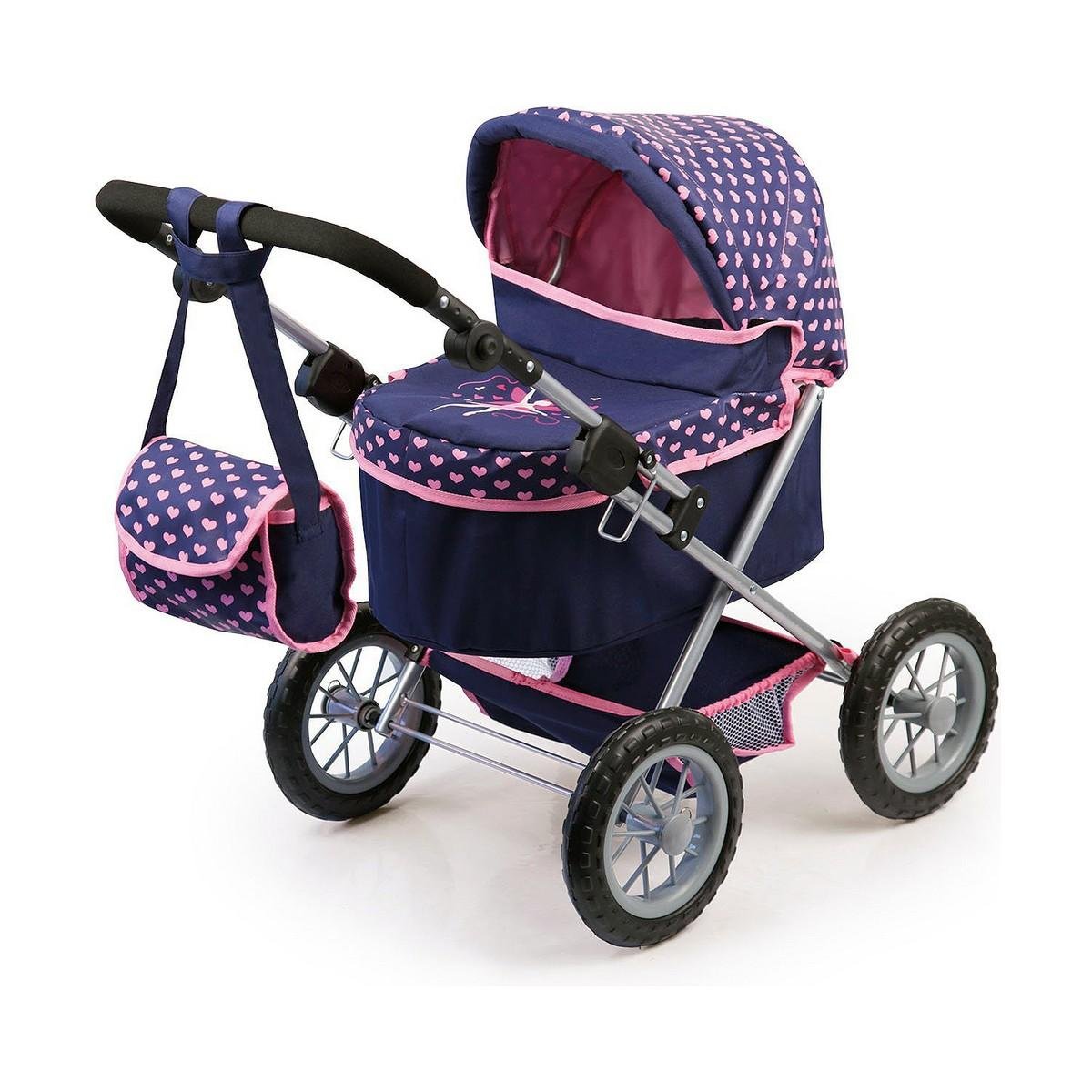 Reig Trendy Royal dukke-barnevogn - blå/pink, 45 cm