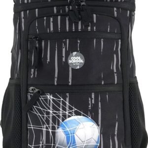 Tinka - Skoletaske - 22 L - Fodbold - Sort
