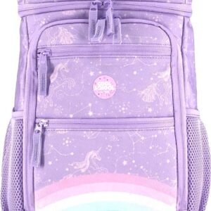 Tinka - Skoletaske - 22 L - Regnbue - Pink