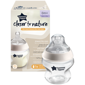 Tommee Tippee Closer To Nature Sutteflaske 0+ Mdr. 150 ml. (1 stk)