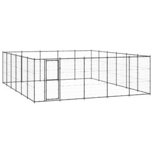 Udendørs hundebur 36,3 m² stål