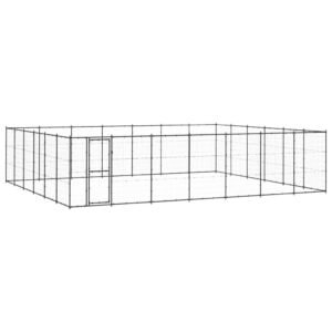 Udendørs hundebur 50,82 m² stål
