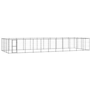 Udendørs hundebur 53,24 m² stål