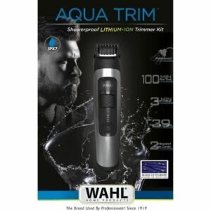Wahl Aqua Trim hårtrimmer 1065-0460, sølv - vandtæt lithium-ion