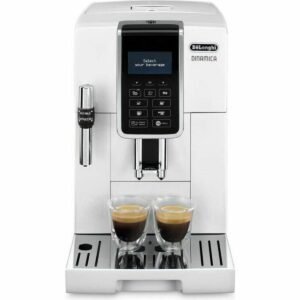 DeLonghi Dinamica superautomatisk kaffemaskine - Hvid, 1450 W, 15 bar