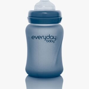 Everyday Baby Varmeindikator Sutteflaske Glas 150 ml Blåbær