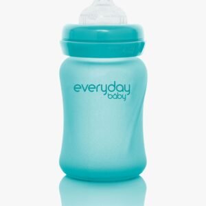 Everyday Baby Varmeindikator Sutteflaske Glas 150 ml, Turkis