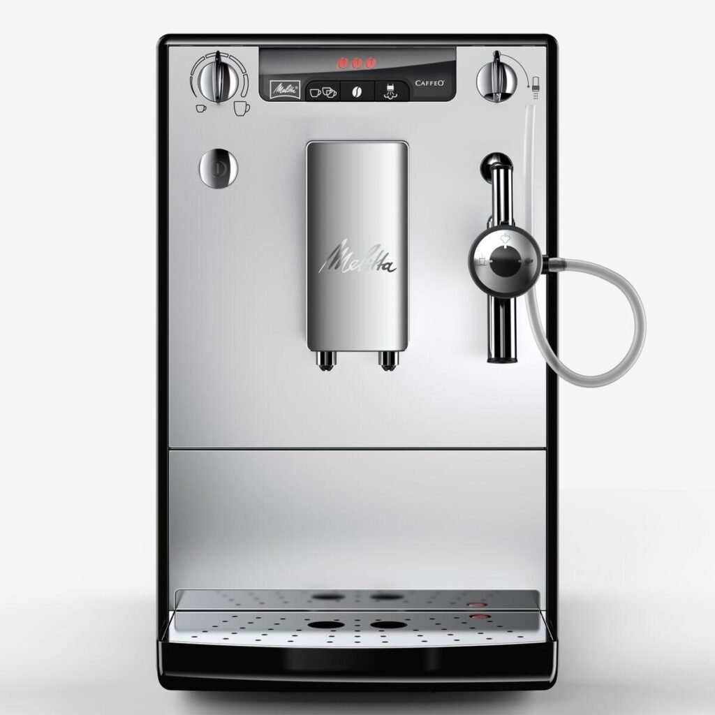 Melitta Caffeo Solo & Perfect Milk E957-203 - superautomatisk kaffemaskine, sølv, 15 bar, 1,2 l