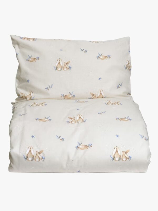MiniDreams Sengesæt Tremmeseng 100x130 Bunny, Sandfarvet