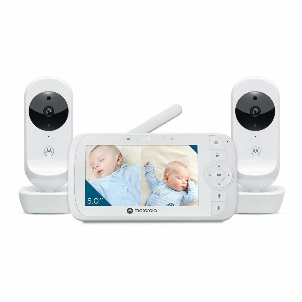 Motorola VM35-2 babyalarm med 5" skærm og 2 kameraer