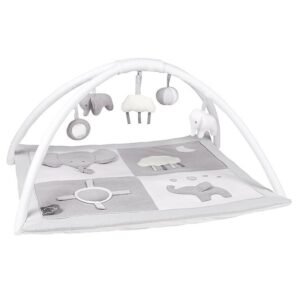 Nattou Aktivitetstæppe Tembo - 75x60 cm - Grå/Hvid