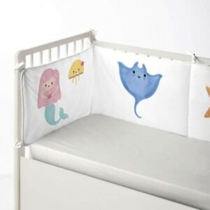 Sengekant til tremmeseng Cool Kids Mermaid - 60 x 60 x 60 + 40 cm