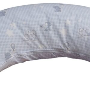 Ammepude - Borås Cotton - 60x90 cm - Med bamser - lyseblå