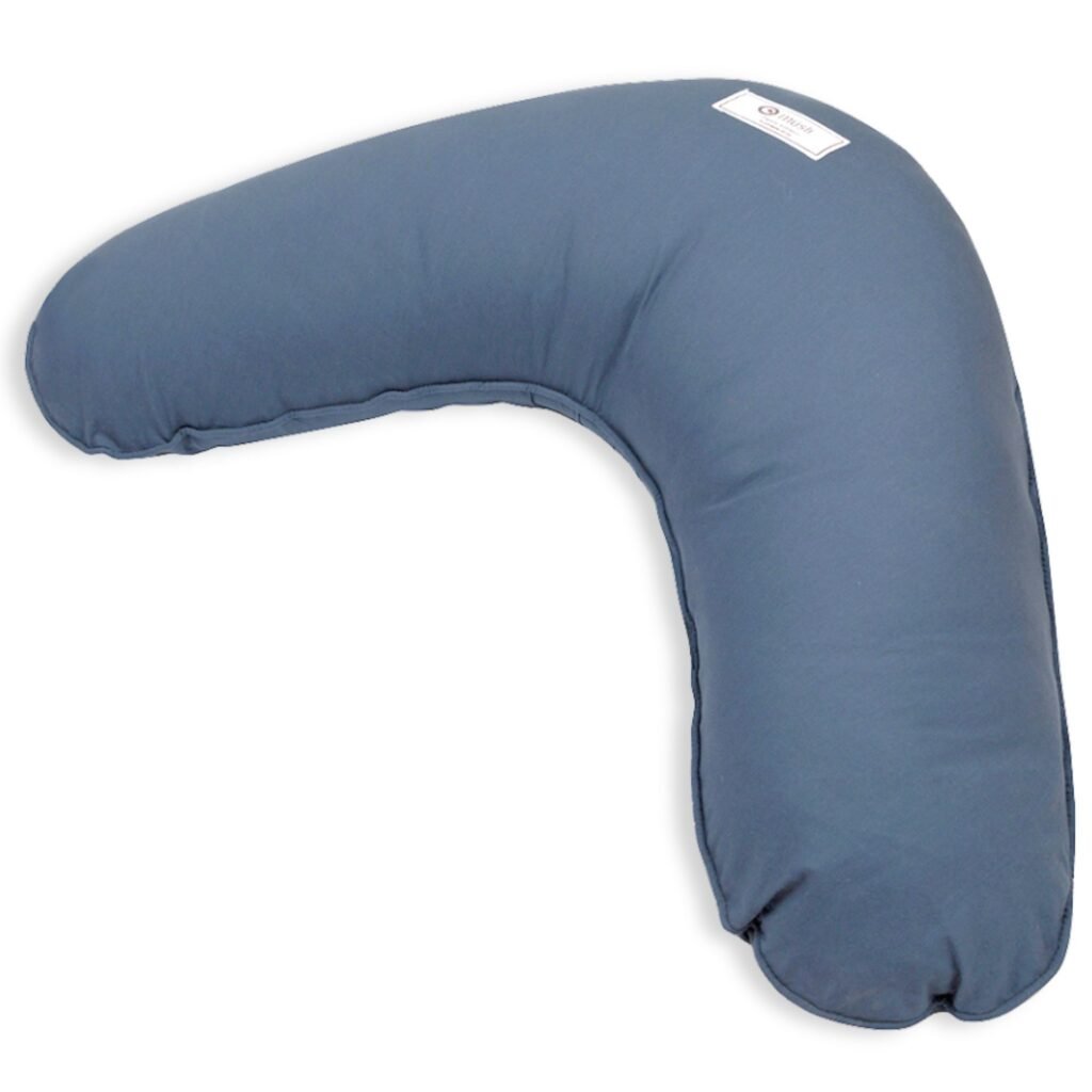 Ammepude - Müsli - 75x35 cm - Kapok - Indigo - Ensfarvet blå