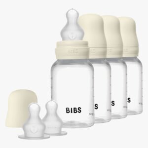 BIBS Sutteflaske Silicone 4-pak 150 ml, Ivory