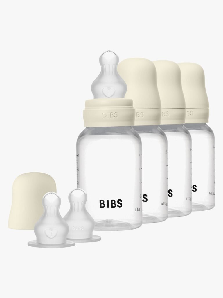 BIBS Sutteflaske Silicone 4-pak 150 ml, Ivory