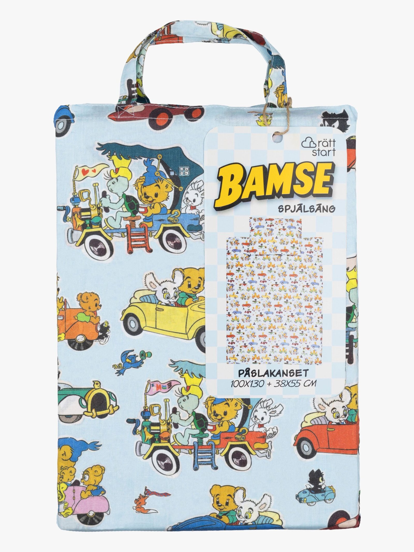 Bamse Verdens Stærkeste Bjørn Sengesæt Tremmeseng 100x130