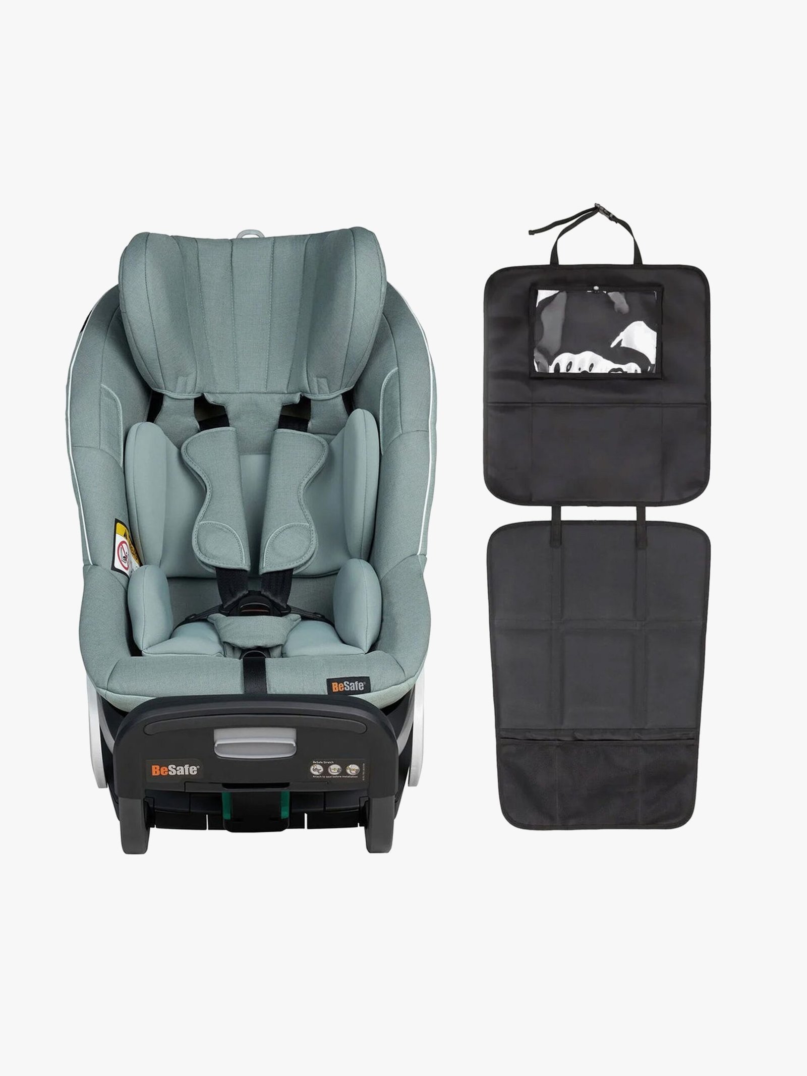 BeSafe Stretch Autostol inkl. Beemoo 3-i-1 Sædebeskytter, Sea Green Mélange