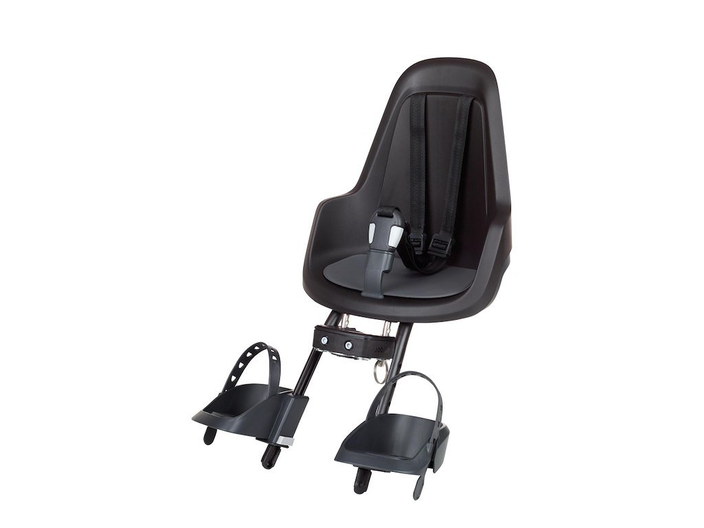 Bobike GO mini - Barnestol Frontmonteret - Sort
