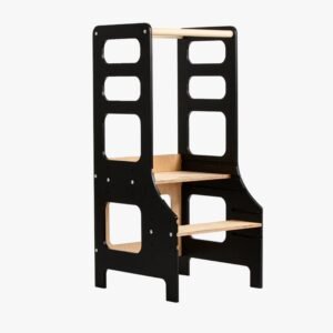 Duck Woodworks Justerbart Læringstårn, Sort, Børnemøbler, Indretning børneværelse