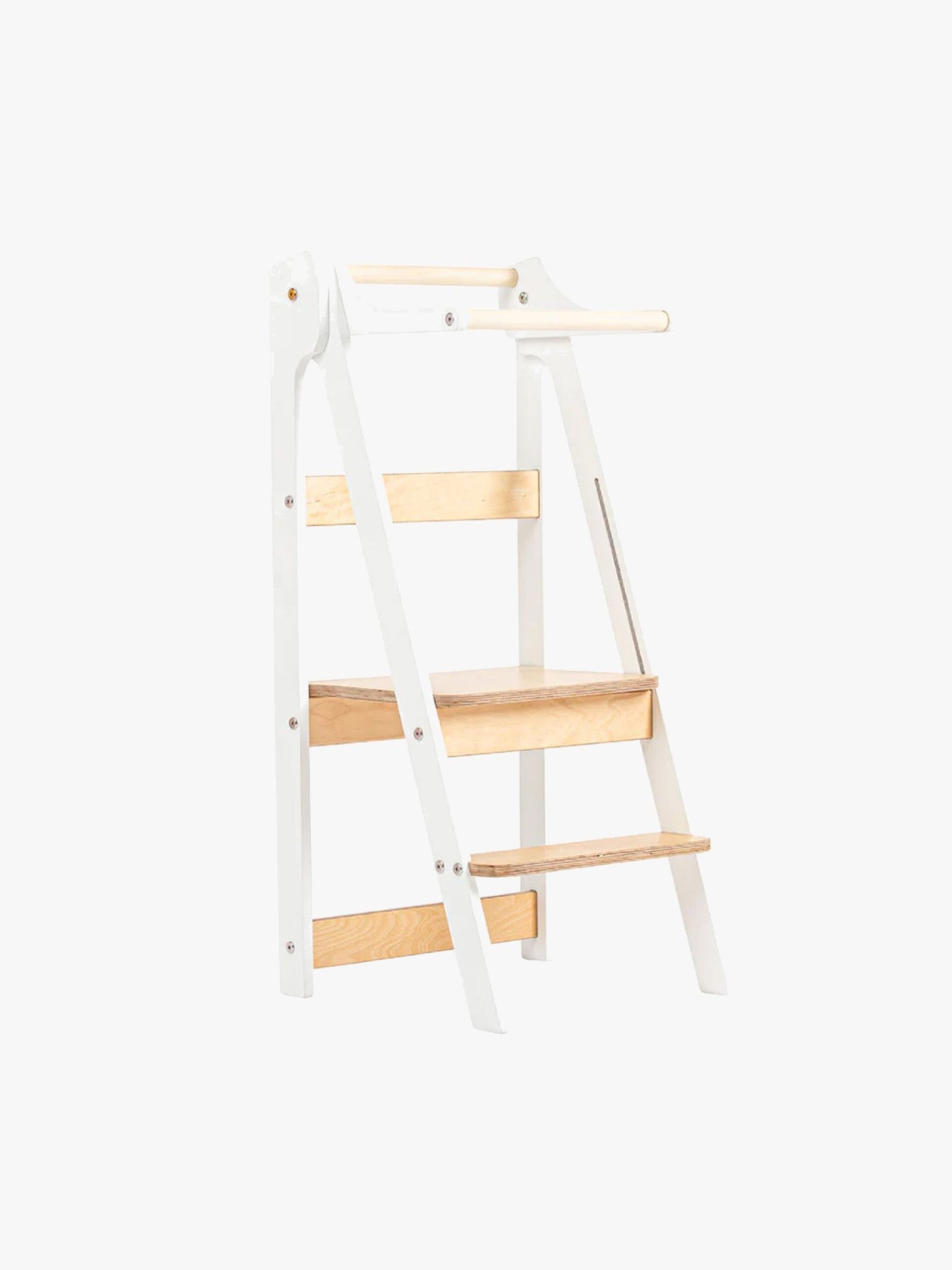 Duck Woodworks Sammenklappeligt Læringstårn, Hvid, Børnemøbler, Indretning børneværelse