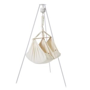 Membantu Bundle - Basic - Twin Slyngevugge m. Vuggemotor og Vuggestativ - Natur