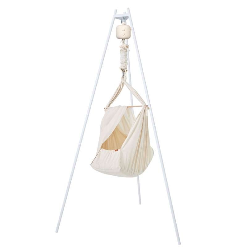 Membantu Bundle - Premium - Slyngevugge m. Vuggemotor og Vuggestativ - Natur