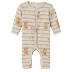 Name It Heldragt Peyote Melange Med Bjørneprint - Str. Præmature 44cm