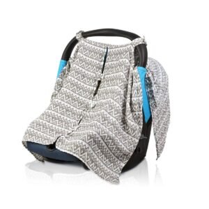 Solafskærmning til barnevogn/babylift - Tæppe til baby, grå