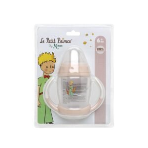 Sutteflaske til baby Le Petit Prince - gennemsigtig, silikone, 6+ mdr