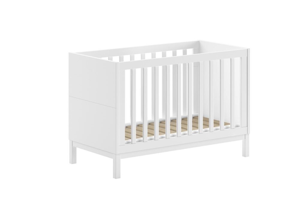 Tremmeseng 60 x 120 cm Eva Baby cot, hvid