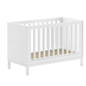 Tremmeseng 60 x 120 cm Eva Baby cot, hvid