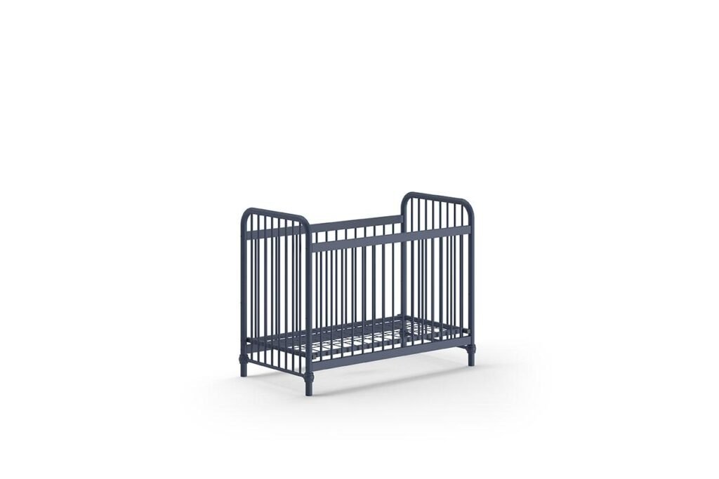 Tremmeseng Bronxx baby seng 60 × 120 cm denimblå