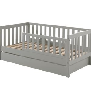 Tremmeseng junior 70 × 140 cm med skuffe grå (TOD)