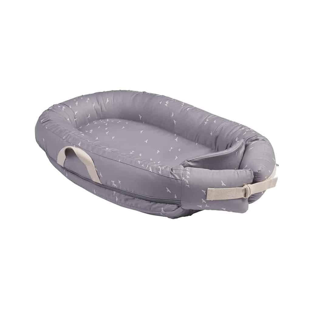 Voksi Babynest Premium - Stone Grey Flying