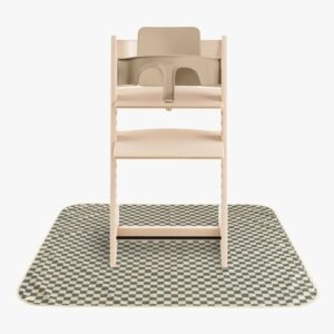 Mushie Gulvbeskyttelse til Højstol, Olive Check