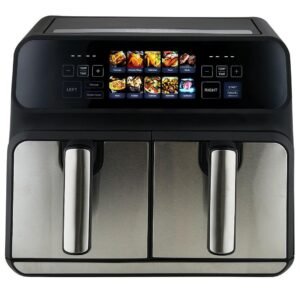 Airfryer dobbelt kurv 8 l ProfiCook PCFR 1287, 2.200 W, sort/rustfrit stål