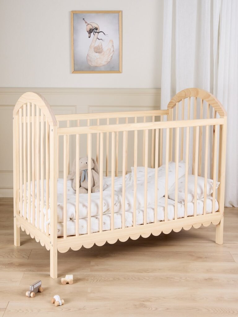 Alice & Fox Dune Tremmeseng inkl BabyMatex Madras Fresh 60x120, Natural Wood