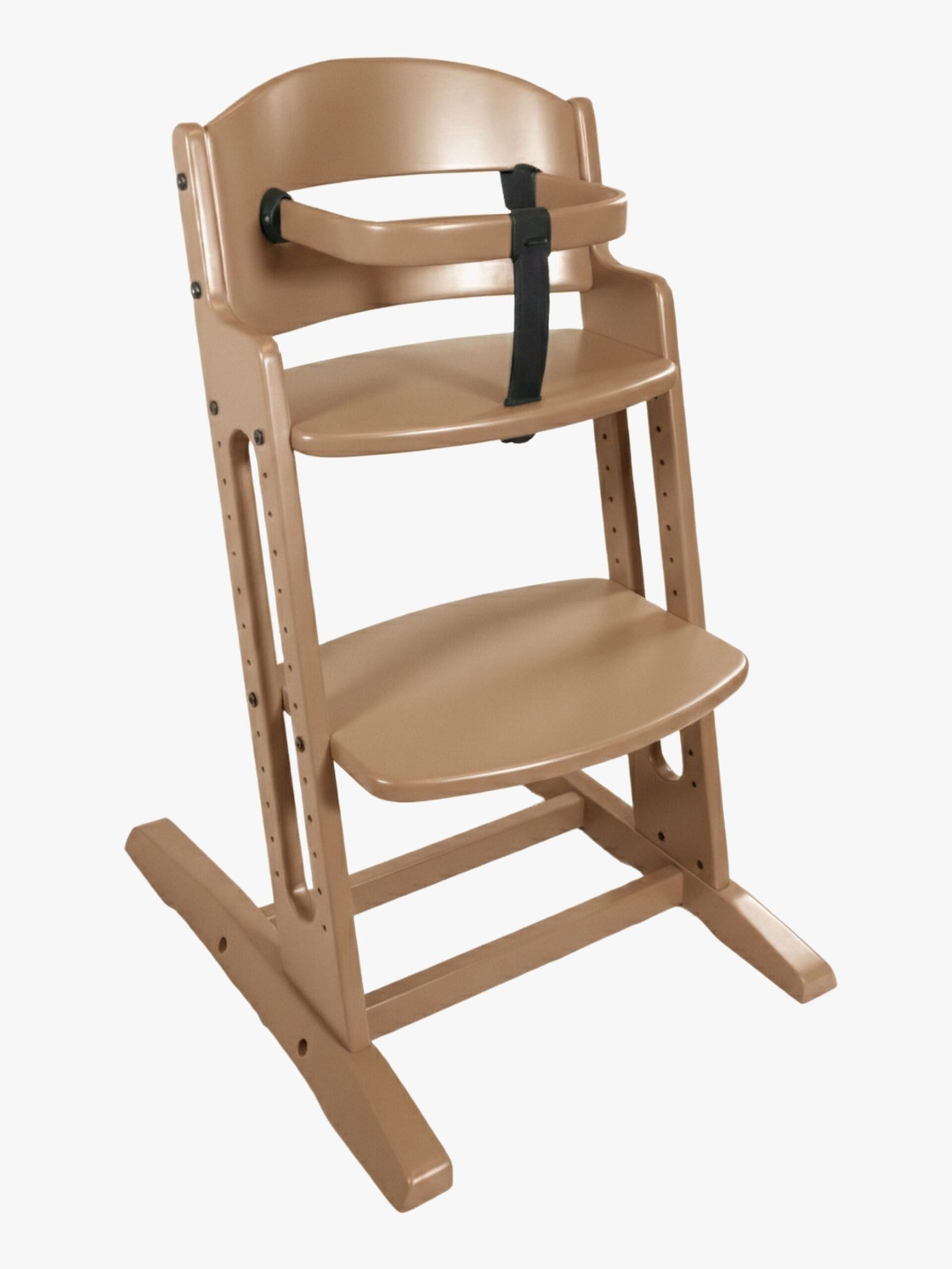 BabyDan Danstolen Højstol inkl. Beskyttelsesbøjle & Rem, Mocca Mousse