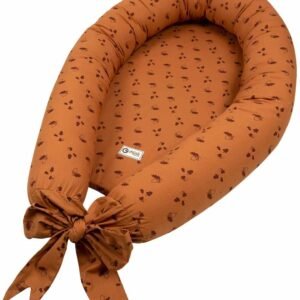 Babynest - Müsli - By green cotton - 75x40 cm - Acorn - Print af agern
