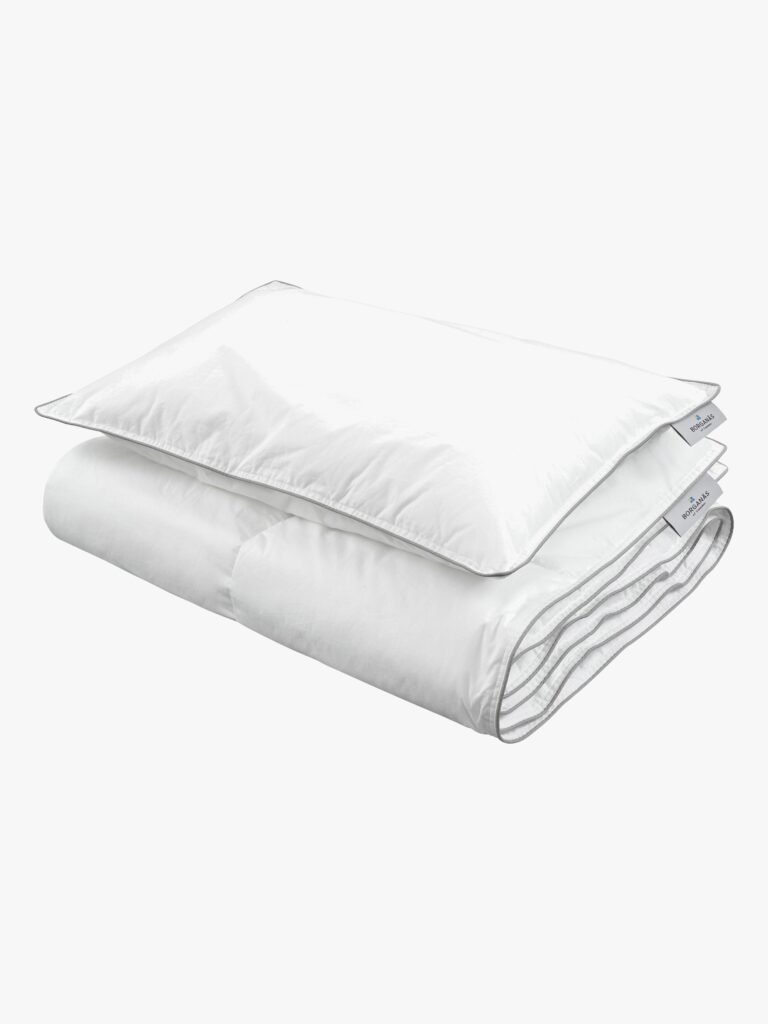 Borganäs Dyne og Hovedpude Luksusfiber Tremmeseng 100x130