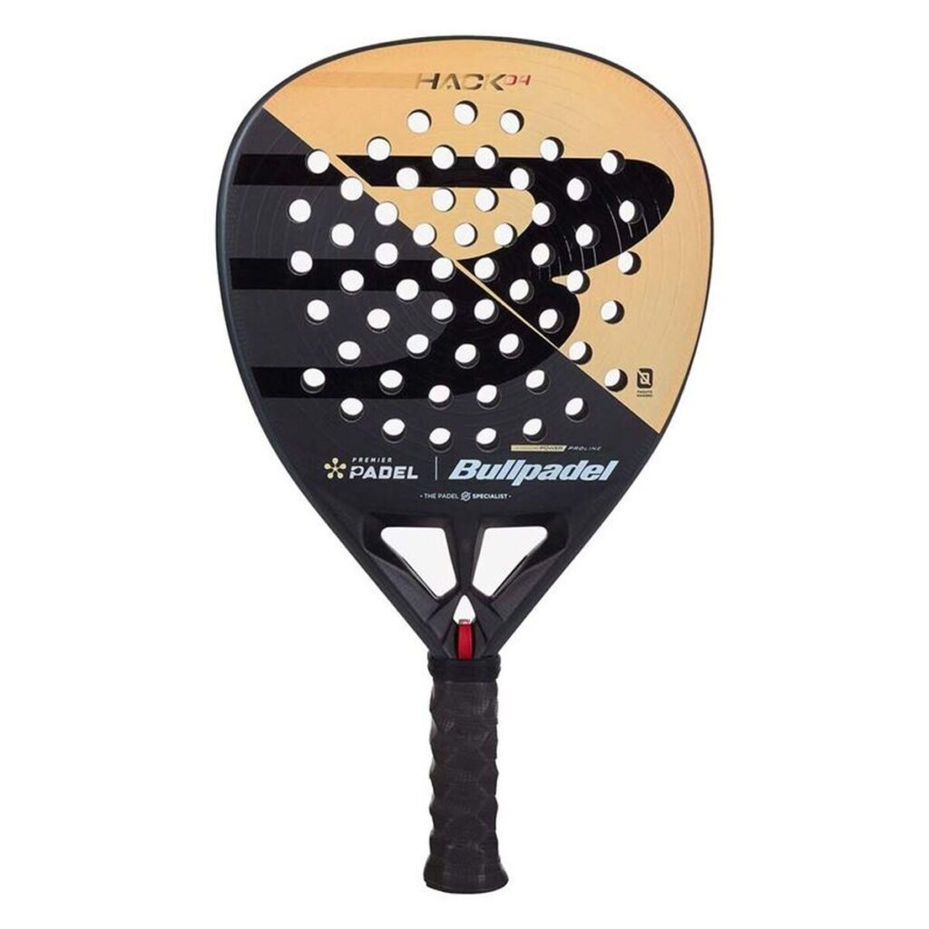 Bullpadel Hack 04 Premier padel bat - Sort, 38 mm