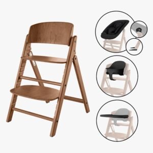 Cybex Click & Fold Højstol 4-in-1, All Natural Dark