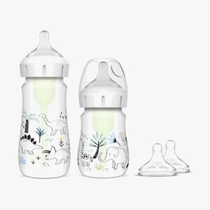 Dr. Brown WideNeck Options+ Sutteflasker 150 ml + 270 ml 2-pak, Jungle