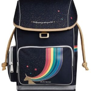Jeune Premier Skoletaske - Unicorn Gold